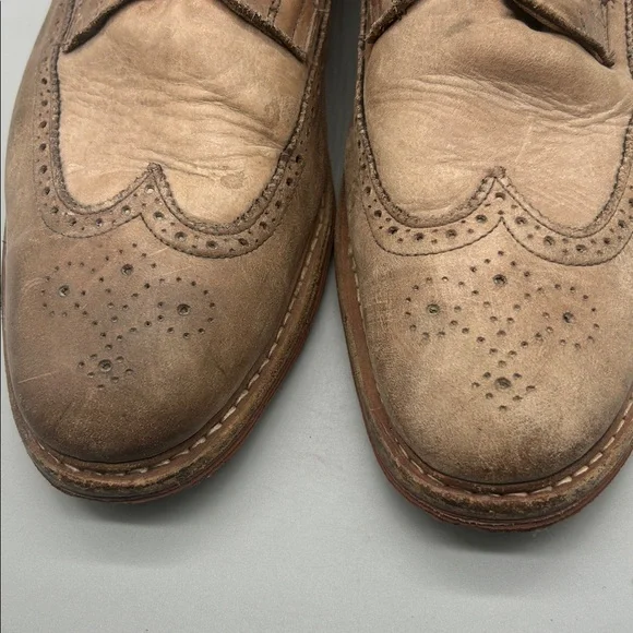 Allen Edmonds Shannon Drive Oxford Shoes Sz 15 D Longwing Tan Men's
